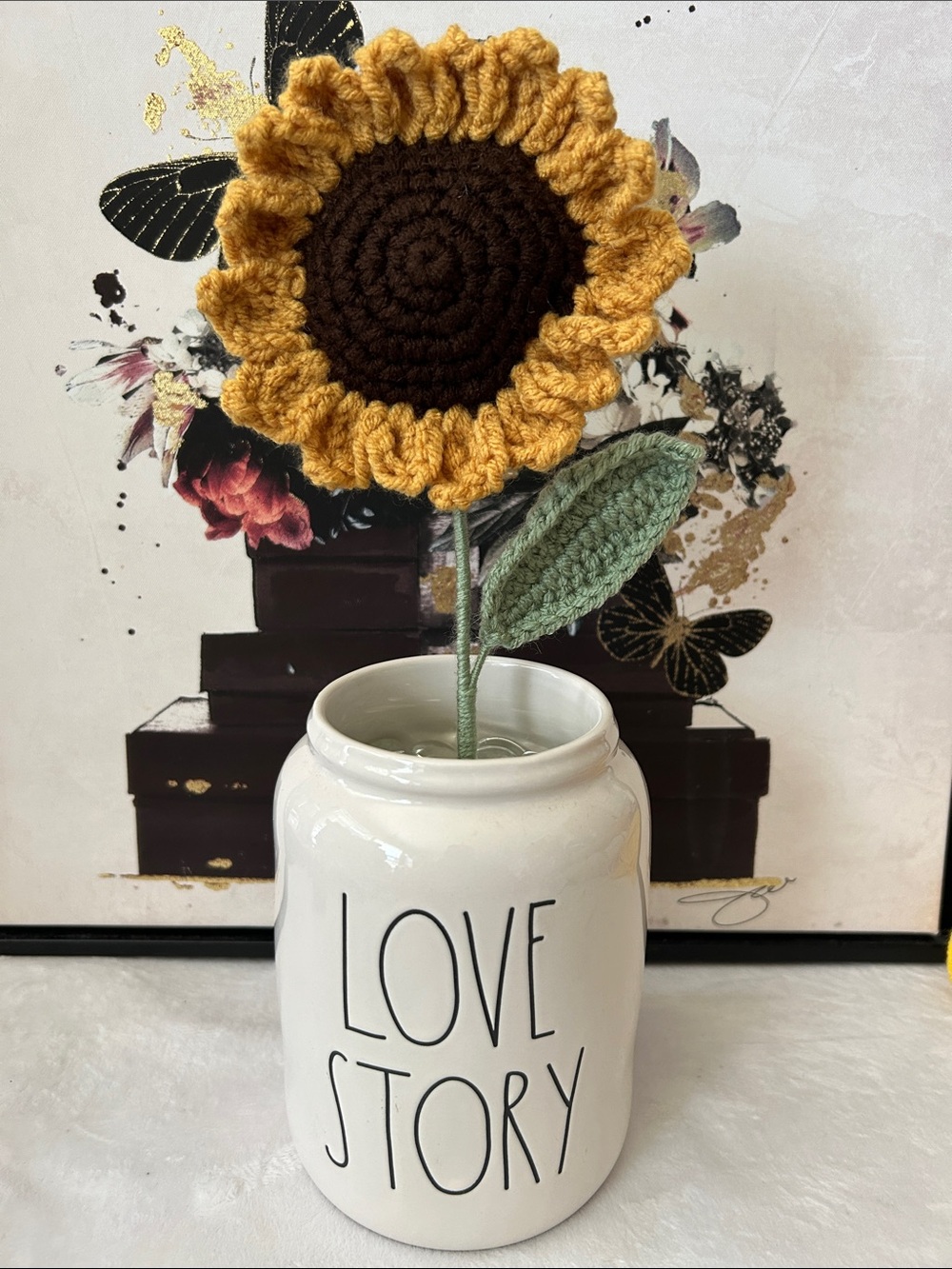 Sunflower -Handcrafted Crochet